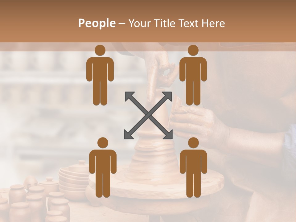 Making Person Ceramic PowerPoint Template
