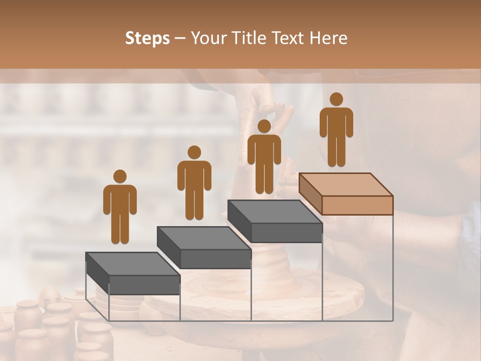Making Person Ceramic PowerPoint Template