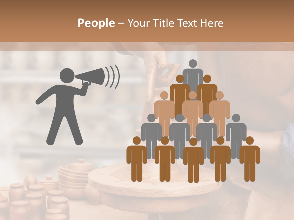 Making Person Ceramic PowerPoint Template