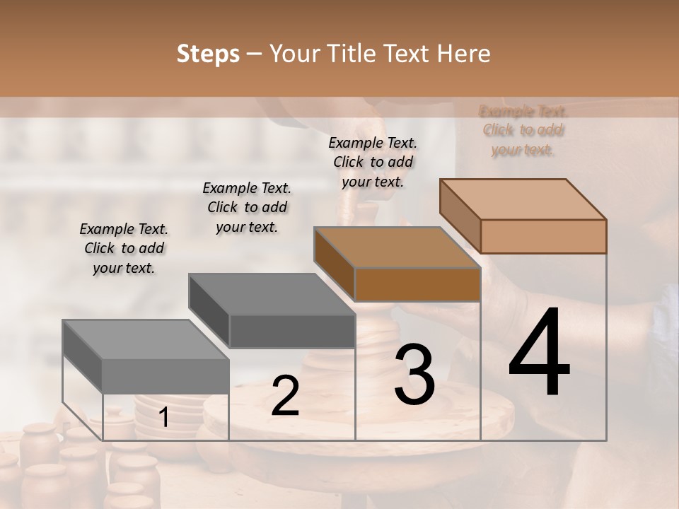 Making Person Ceramic PowerPoint Template