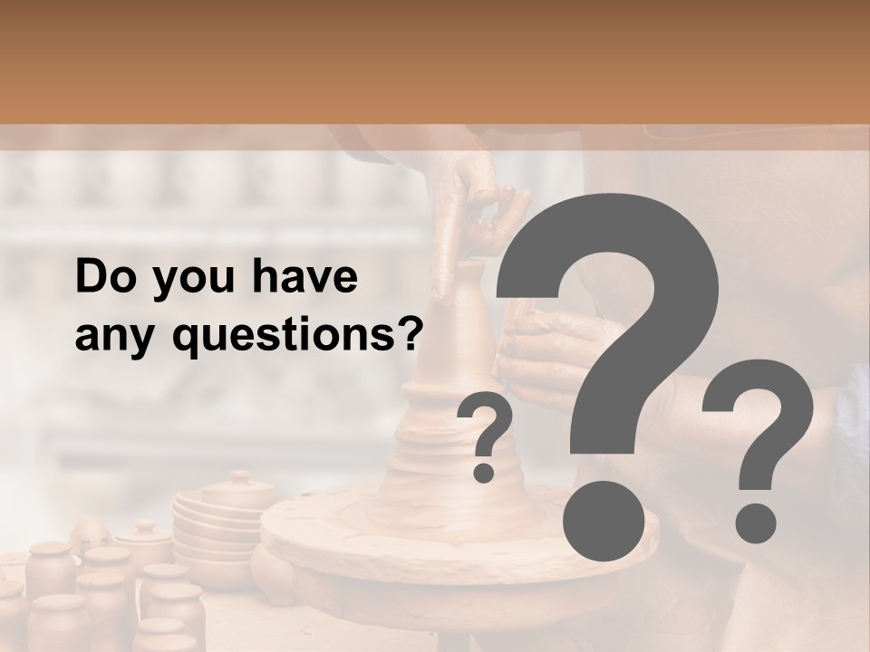 Making Person Ceramic PowerPoint Template