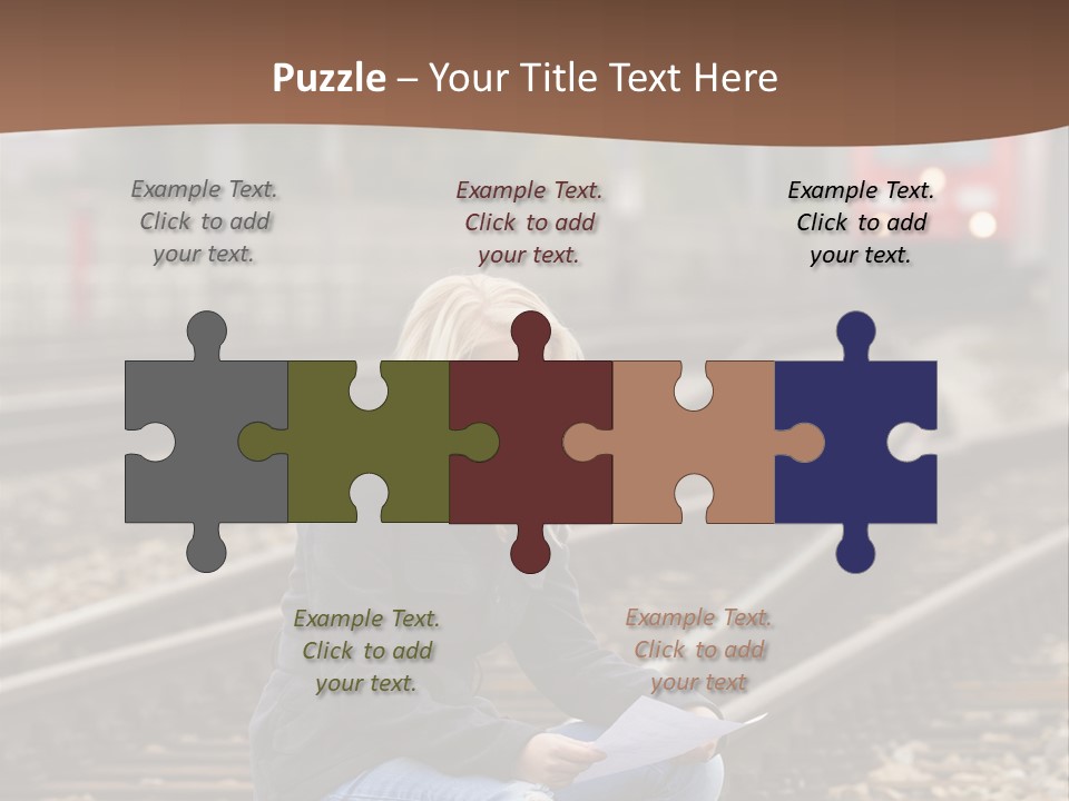 Melancholy Depressed Handwriting PowerPoint Template