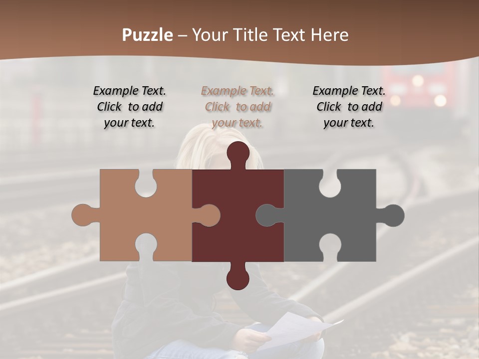 Melancholy Depressed Handwriting PowerPoint Template