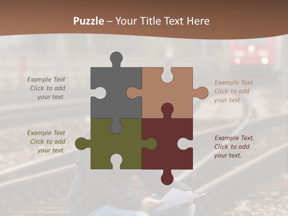 Melancholy Depressed Handwriting PowerPoint Template