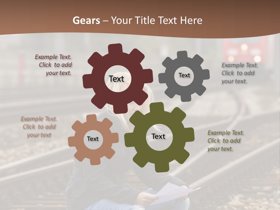 Melancholy Depressed Handwriting PowerPoint Template