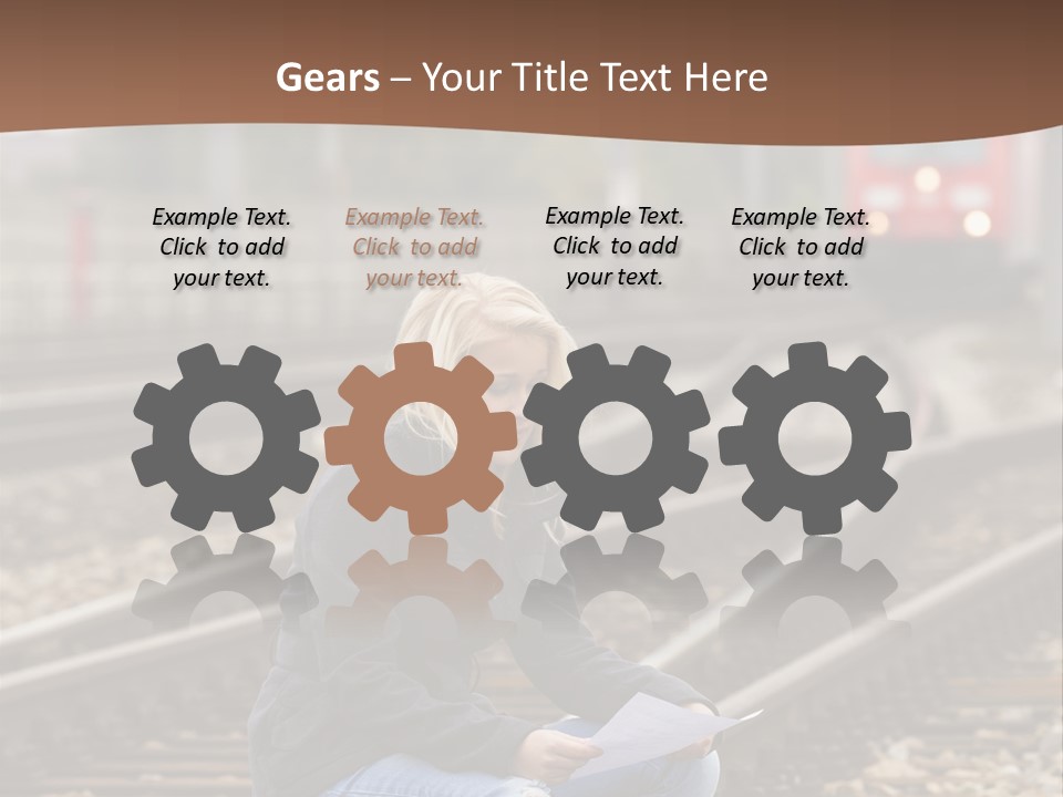 Melancholy Depressed Handwriting PowerPoint Template