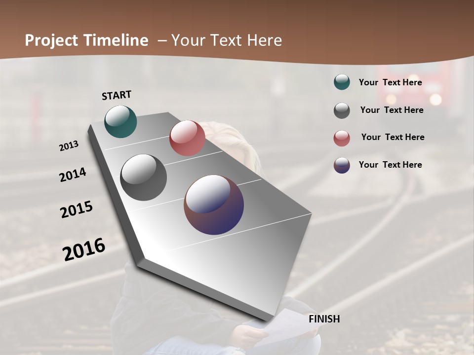 Melancholy Depressed Handwriting PowerPoint Template