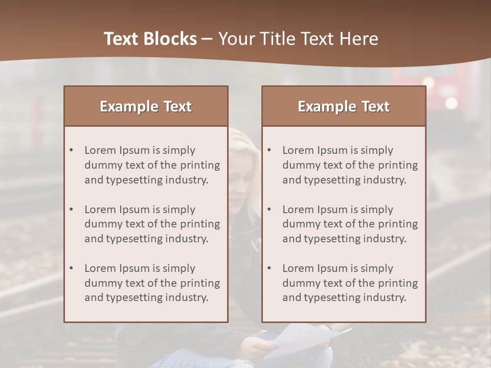 Melancholy Depressed Handwriting PowerPoint Template