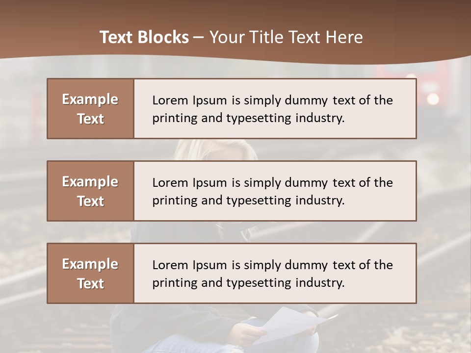 Melancholy Depressed Handwriting PowerPoint Template