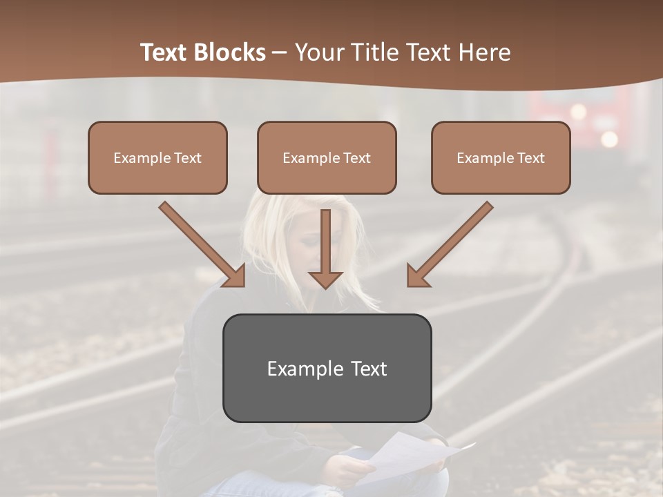 Melancholy Depressed Handwriting PowerPoint Template