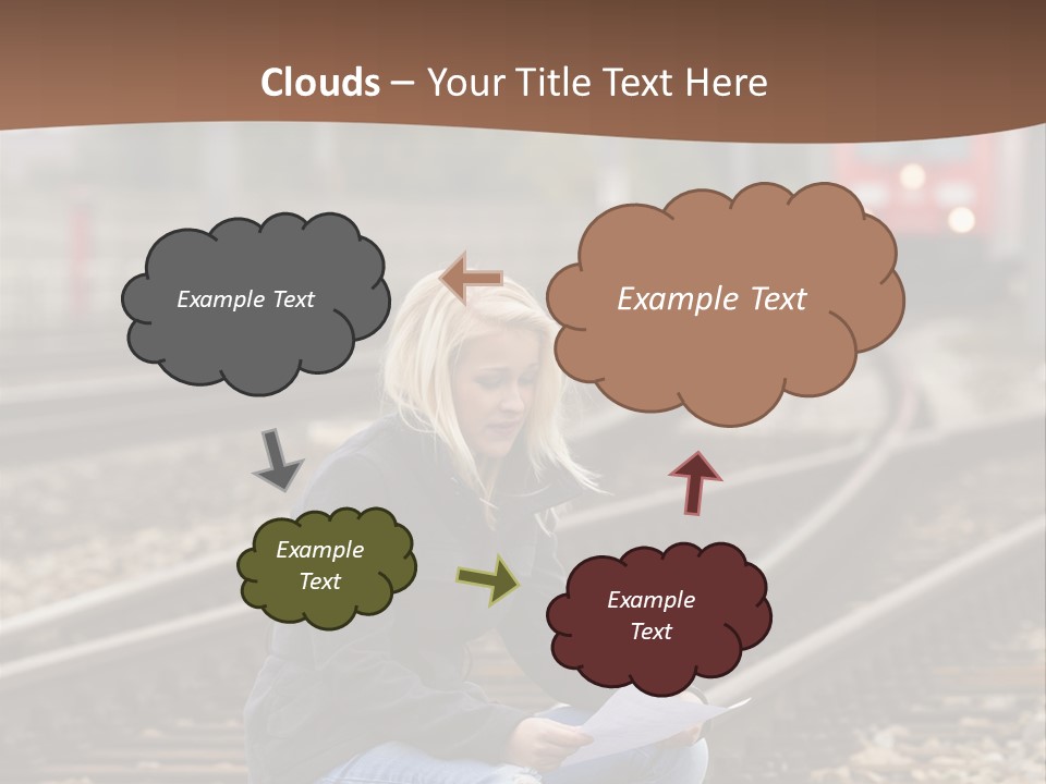 Melancholy Depressed Handwriting PowerPoint Template