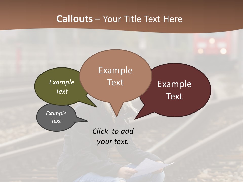 Melancholy Depressed Handwriting PowerPoint Template