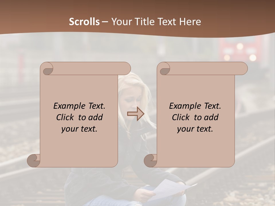 Melancholy Depressed Handwriting PowerPoint Template