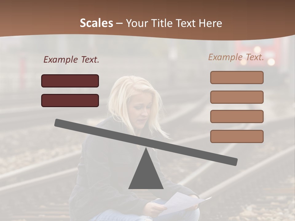 Melancholy Depressed Handwriting PowerPoint Template