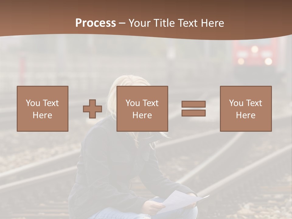 Melancholy Depressed Handwriting PowerPoint Template