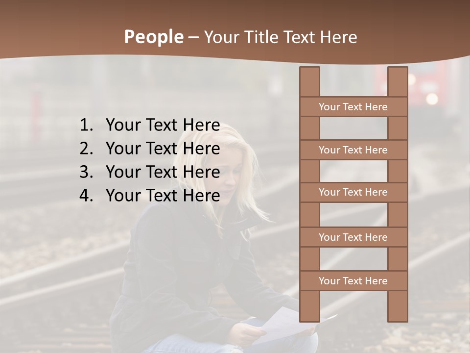 Melancholy Depressed Handwriting PowerPoint Template