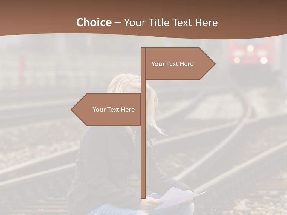 Melancholy Depressed Handwriting PowerPoint Template