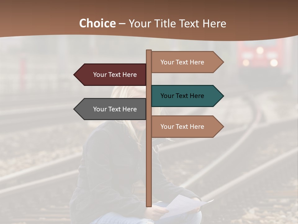 Melancholy Depressed Handwriting PowerPoint Template