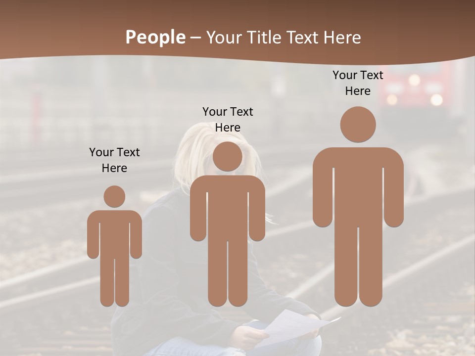 Melancholy Depressed Handwriting PowerPoint Template