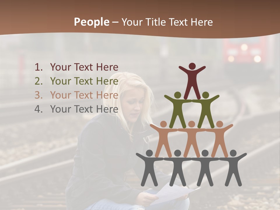 Melancholy Depressed Handwriting PowerPoint Template