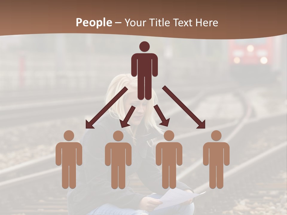 Melancholy Depressed Handwriting PowerPoint Template