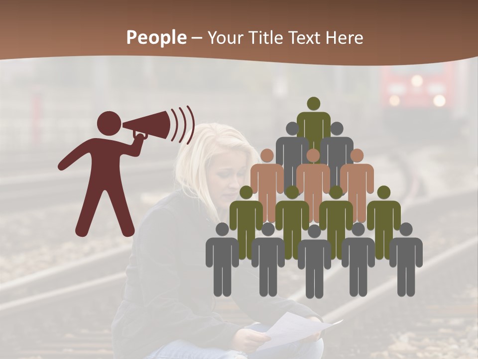 Melancholy Depressed Handwriting PowerPoint Template