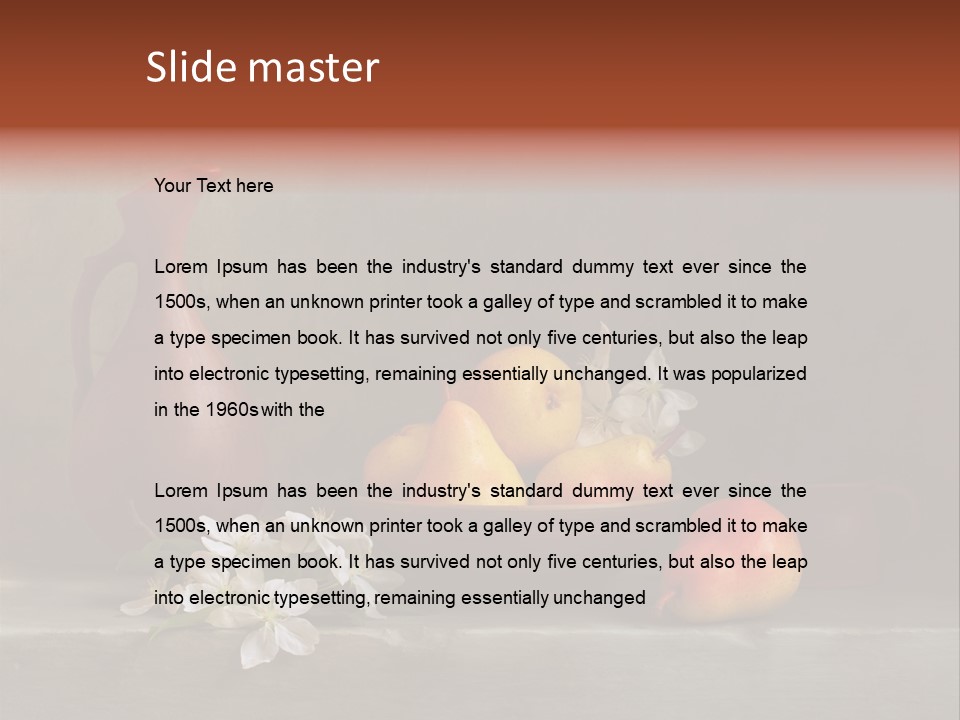 Flower Old Composition PowerPoint Template