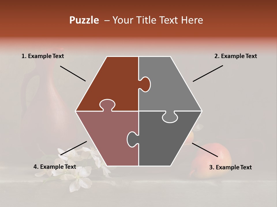 Flower Old Composition PowerPoint Template