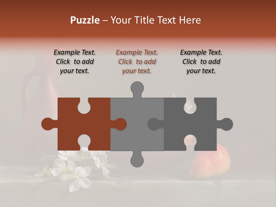 Flower Old Composition PowerPoint Template