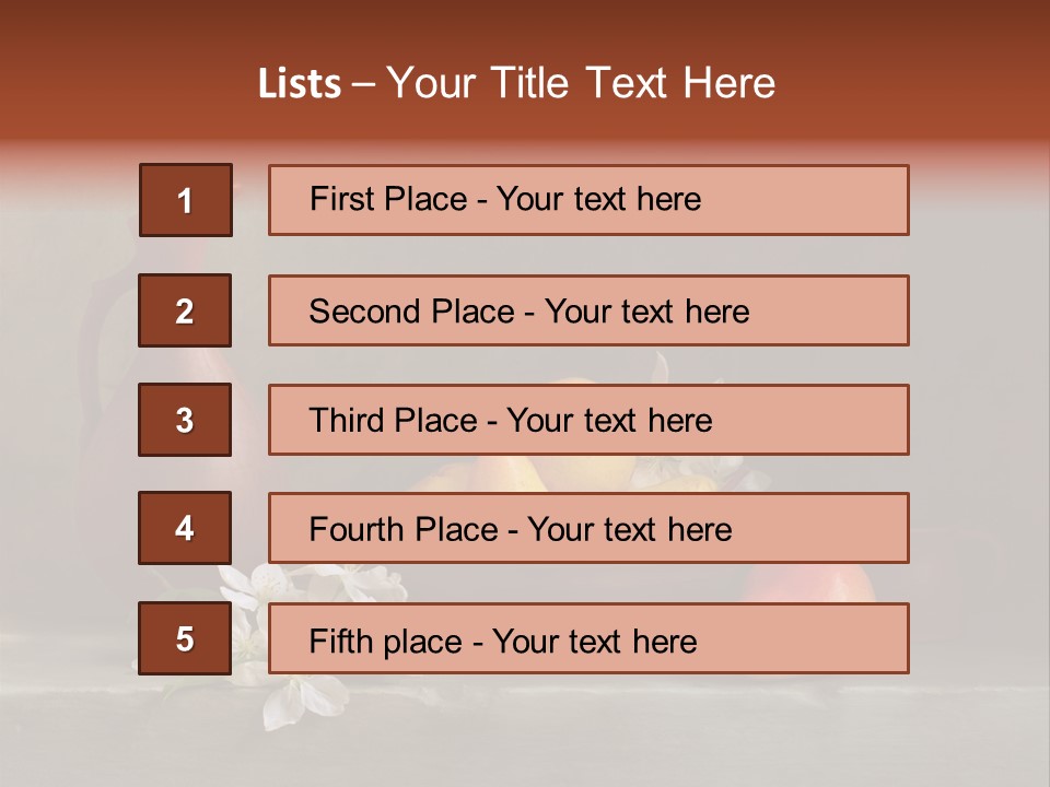 Flower Old Composition PowerPoint Template