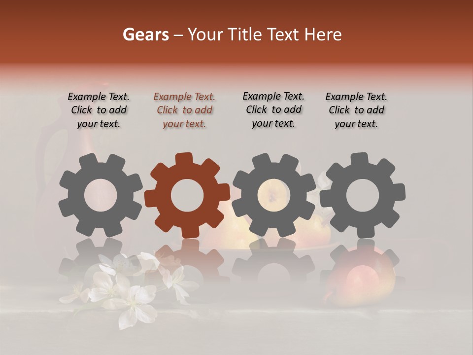 Flower Old Composition PowerPoint Template