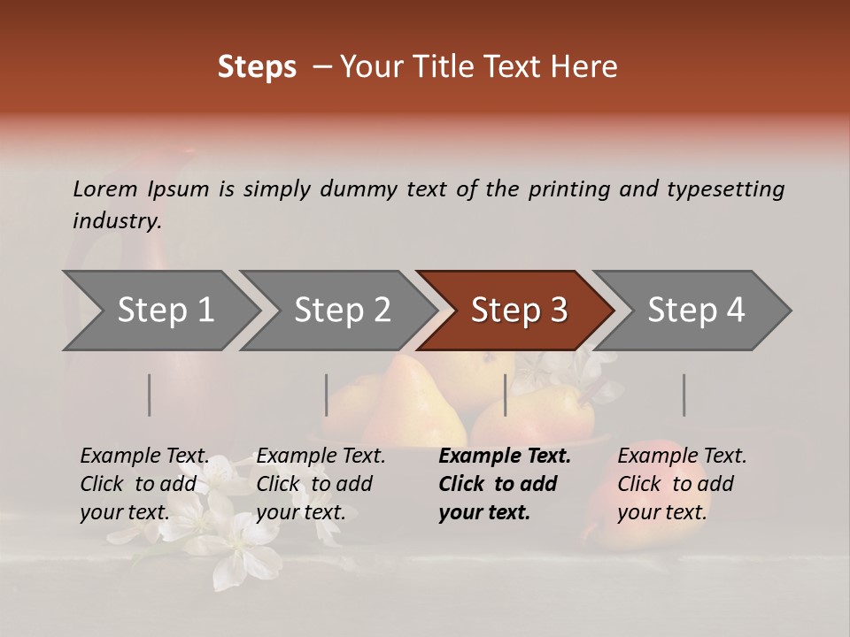 Flower Old Composition PowerPoint Template