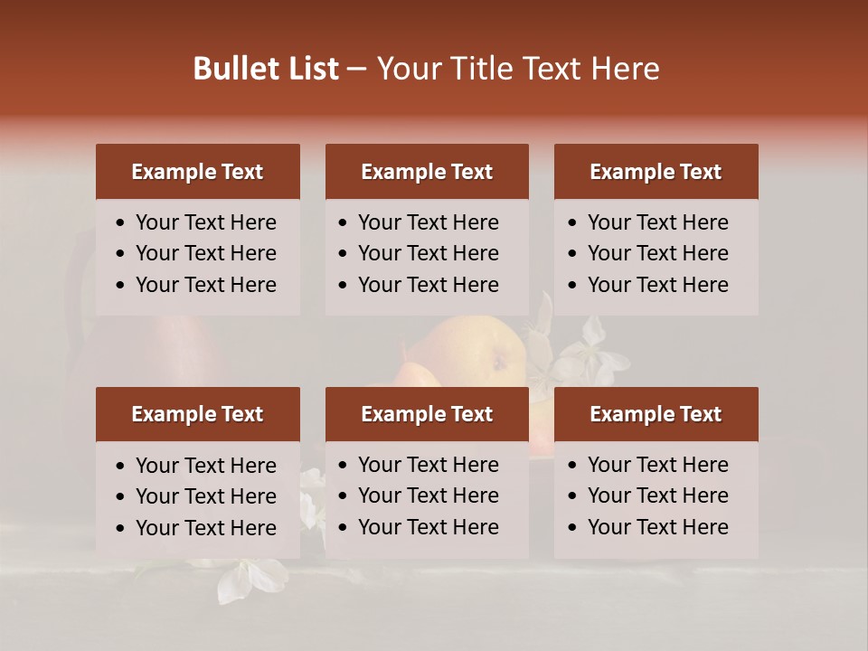 Flower Old Composition PowerPoint Template