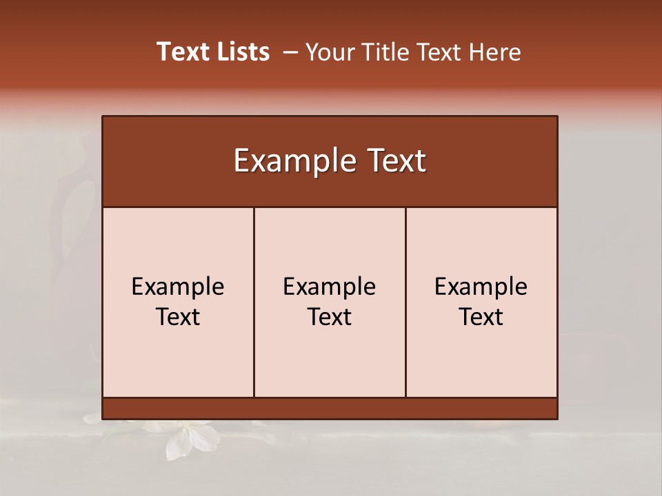 Flower Old Composition PowerPoint Template