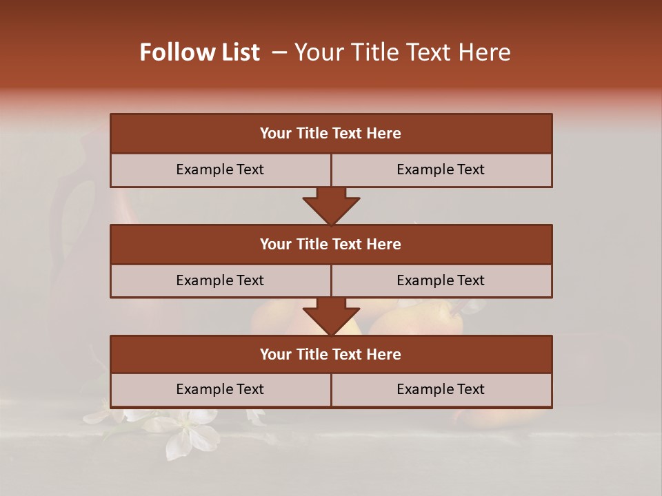 Flower Old Composition PowerPoint Template