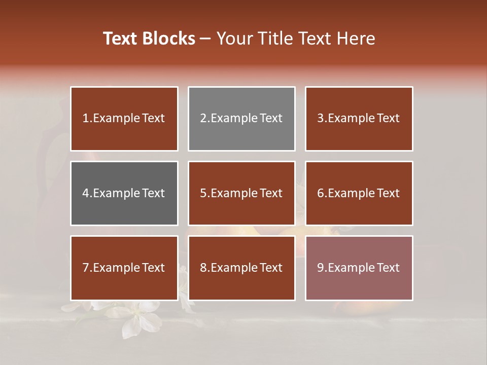 Flower Old Composition PowerPoint Template