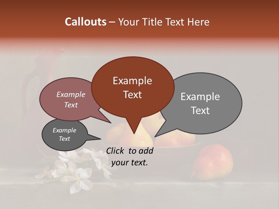 Flower Old Composition PowerPoint Template