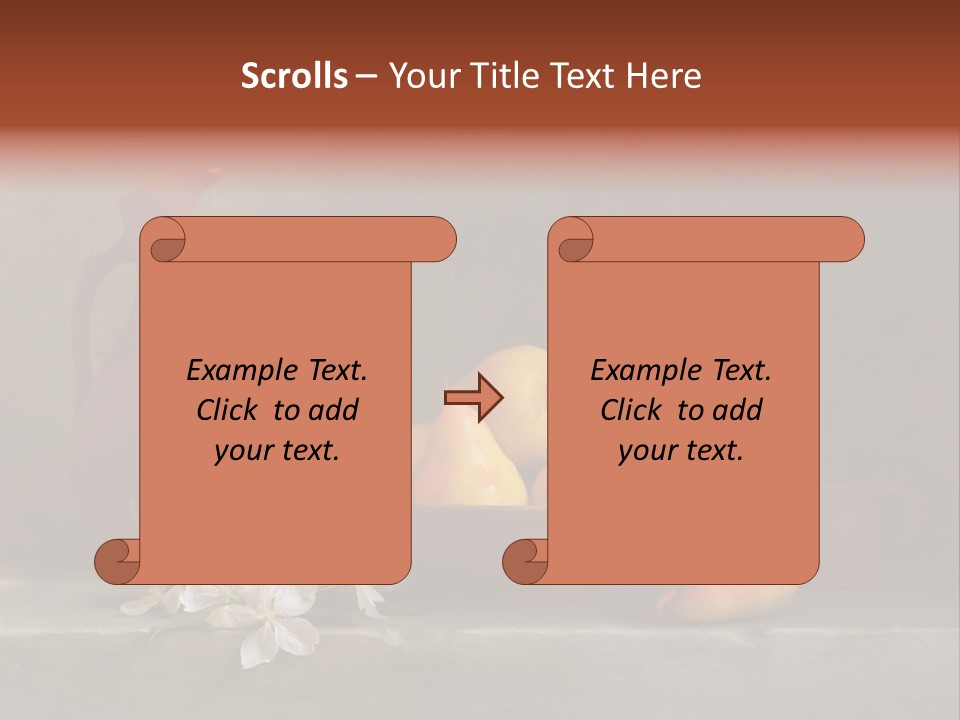 Flower Old Composition PowerPoint Template
