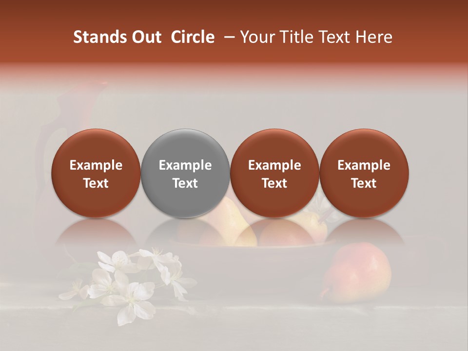 Flower Old Composition PowerPoint Template