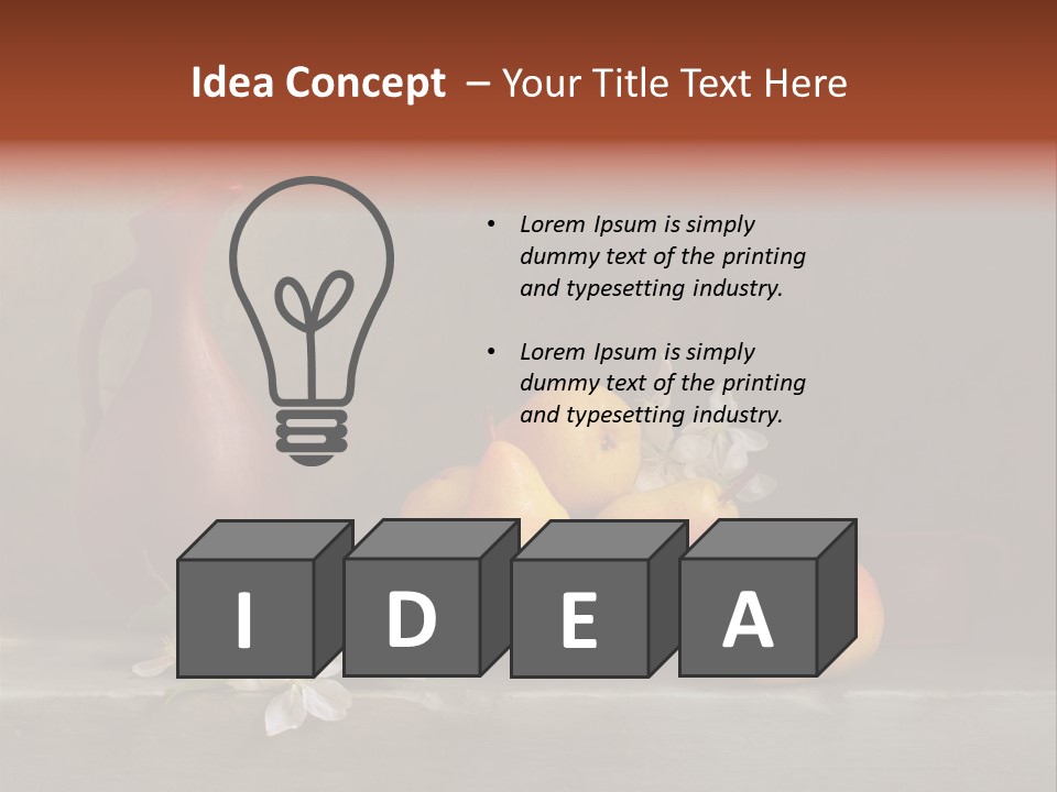 Flower Old Composition PowerPoint Template