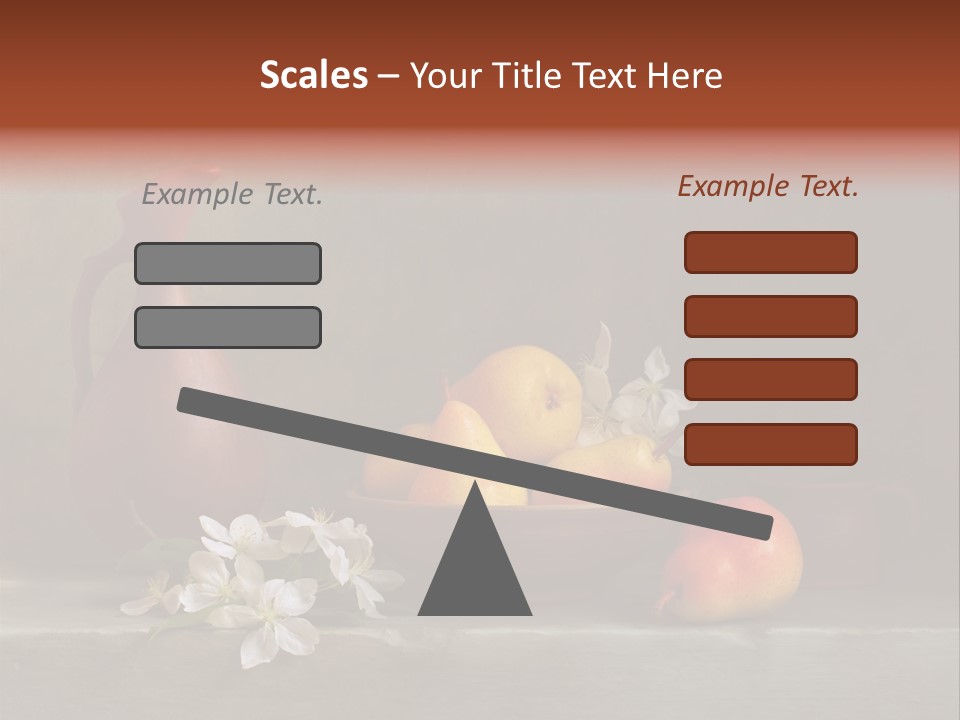 Flower Old Composition PowerPoint Template