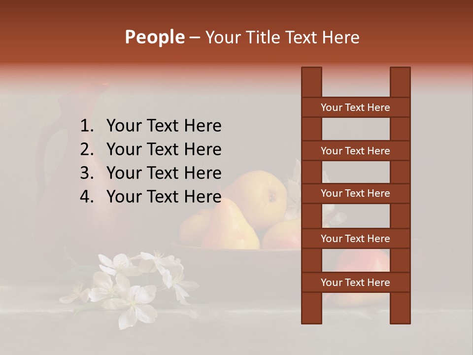 Flower Old Composition PowerPoint Template