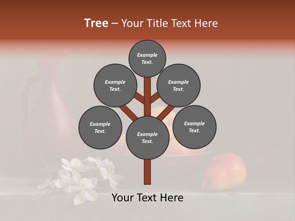 Flower Old Composition PowerPoint Template