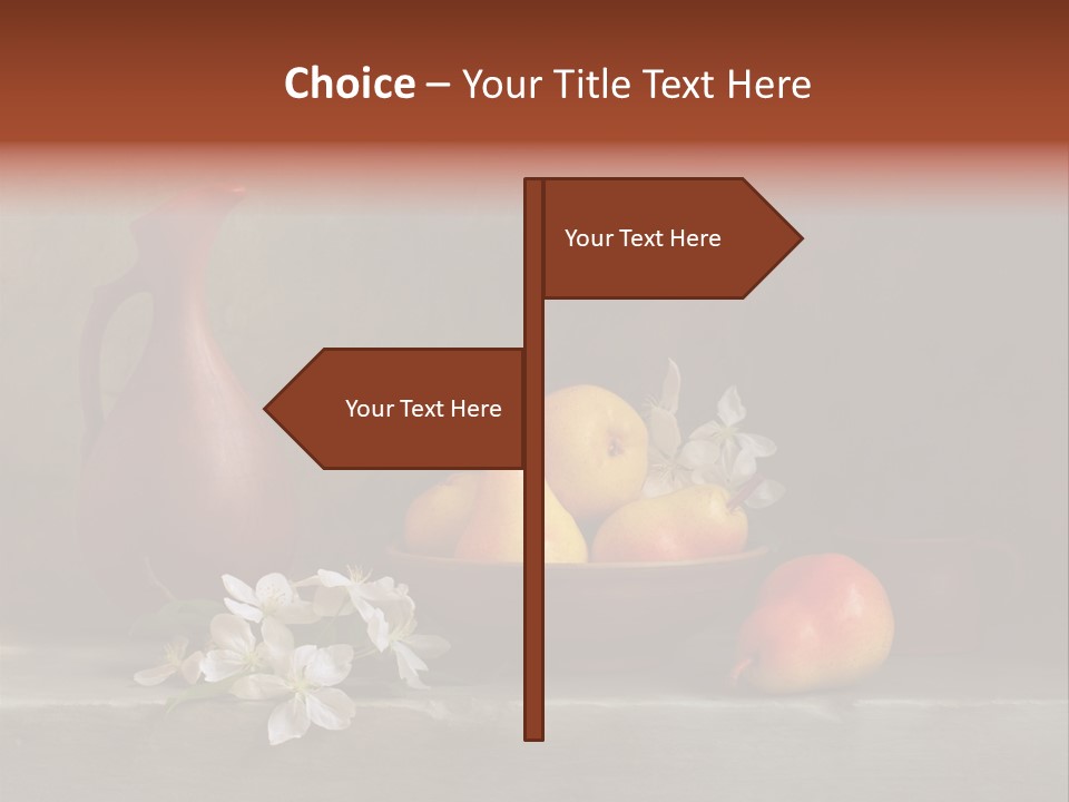 Flower Old Composition PowerPoint Template