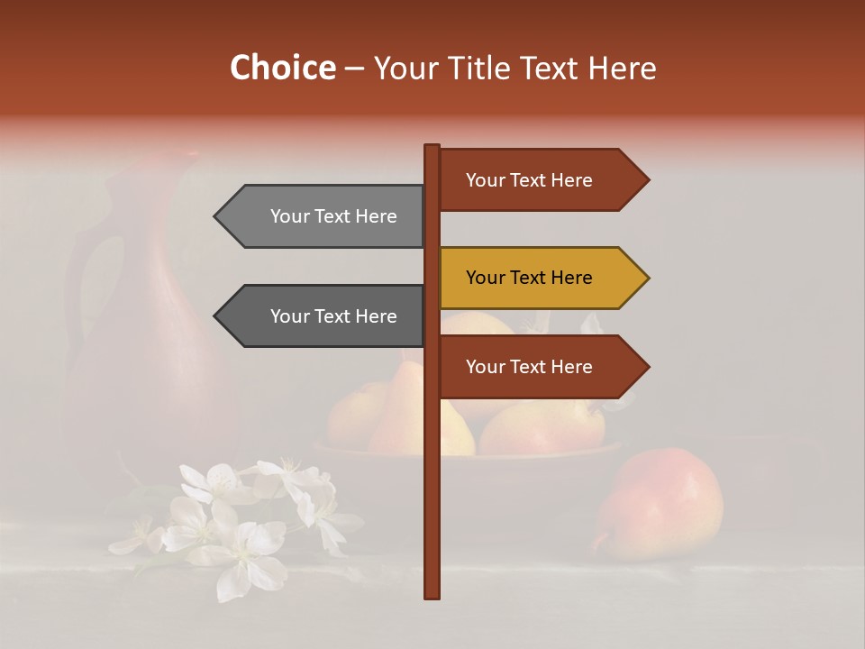 Flower Old Composition PowerPoint Template