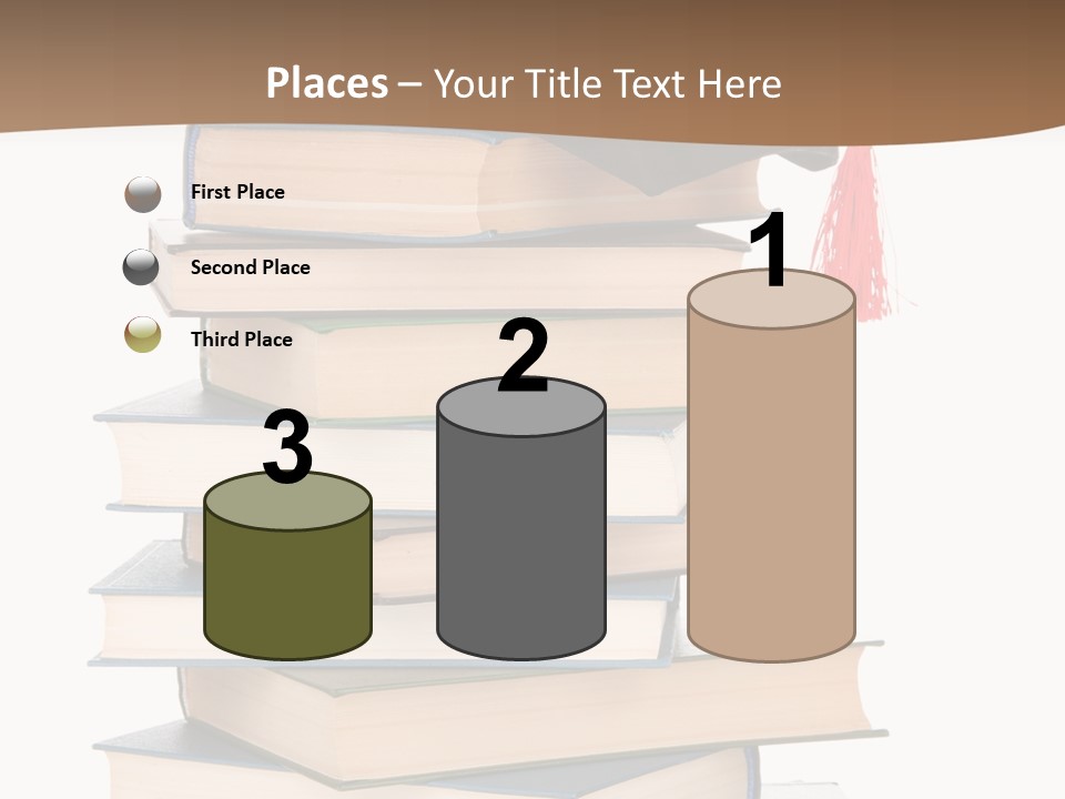 Educate White Isolated PowerPoint Template