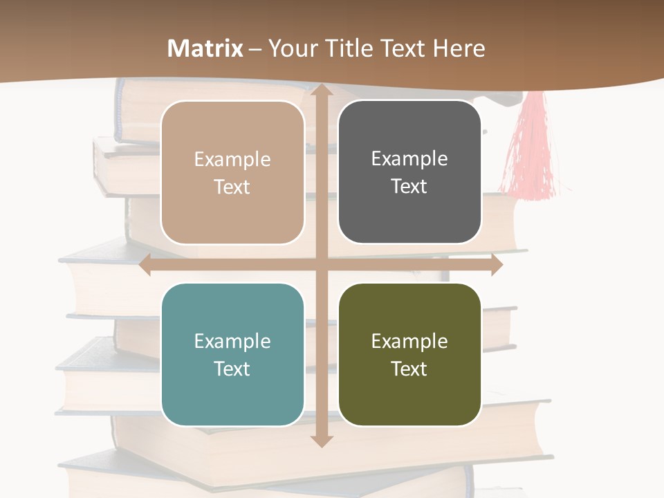 Educate White Isolated PowerPoint Template