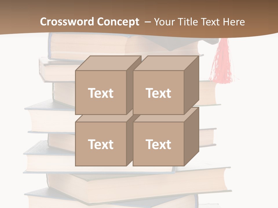 Educate White Isolated PowerPoint Template