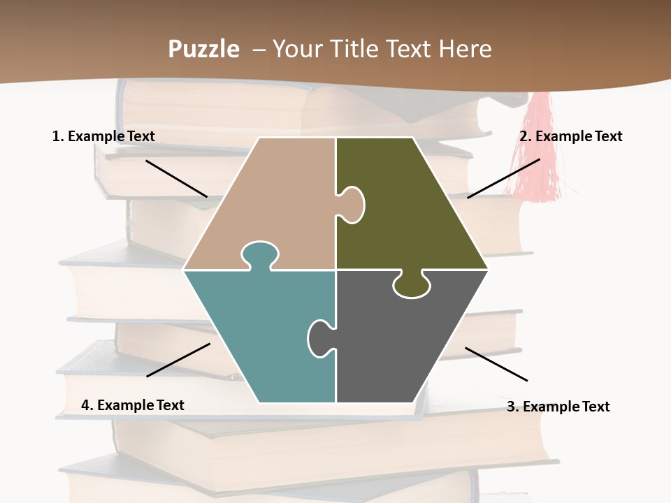 Educate White Isolated PowerPoint Template