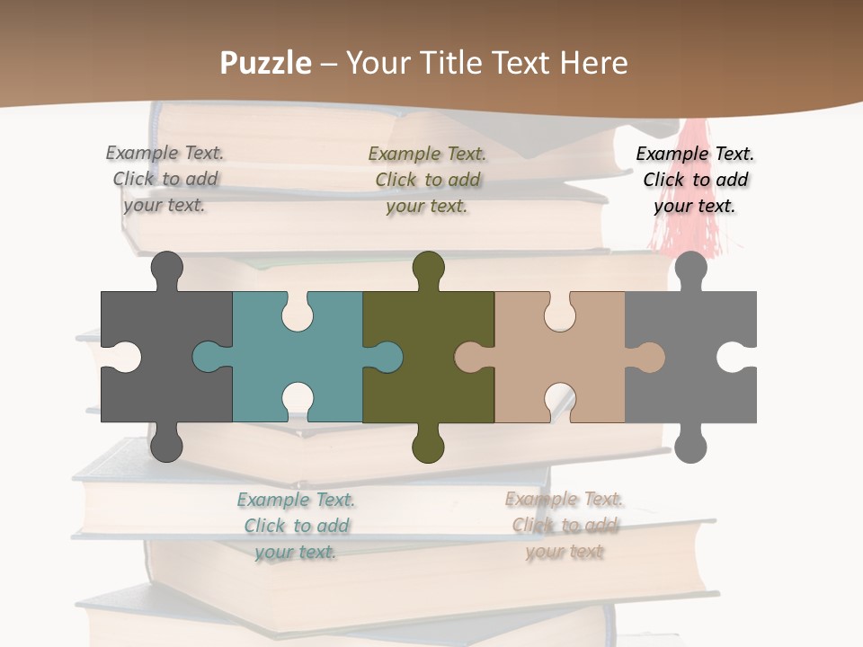 Educate White Isolated PowerPoint Template